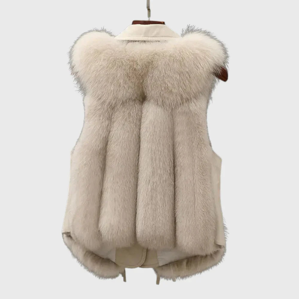 Aveline Faux Fur Vest – Luxuriøs Vinter Elegance