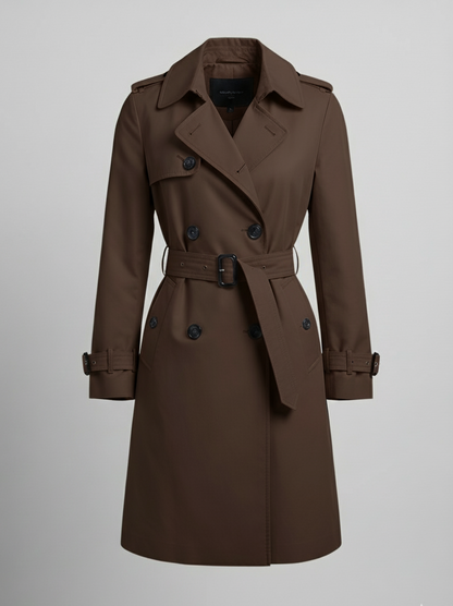 Ikonisk Beige Trenchcoat - Tidløs Elegance til Enhver Anledning