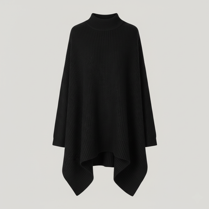 Oversize Asymmetrisk V-Striktrøje – Khaki Chic