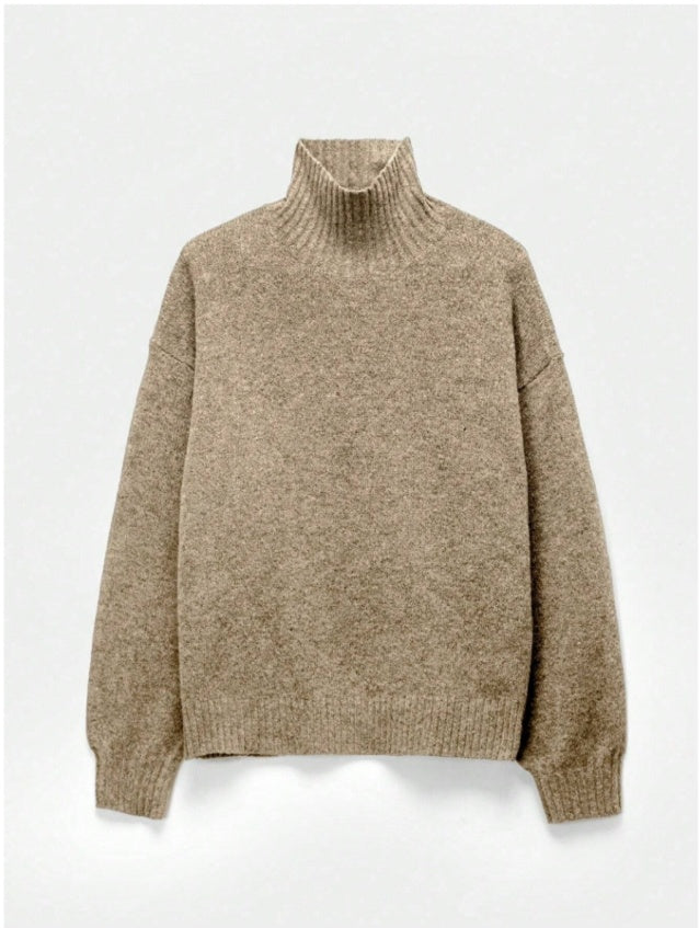 Vinter Luxe Rullekrave – Cozy Chic i Cremehvid